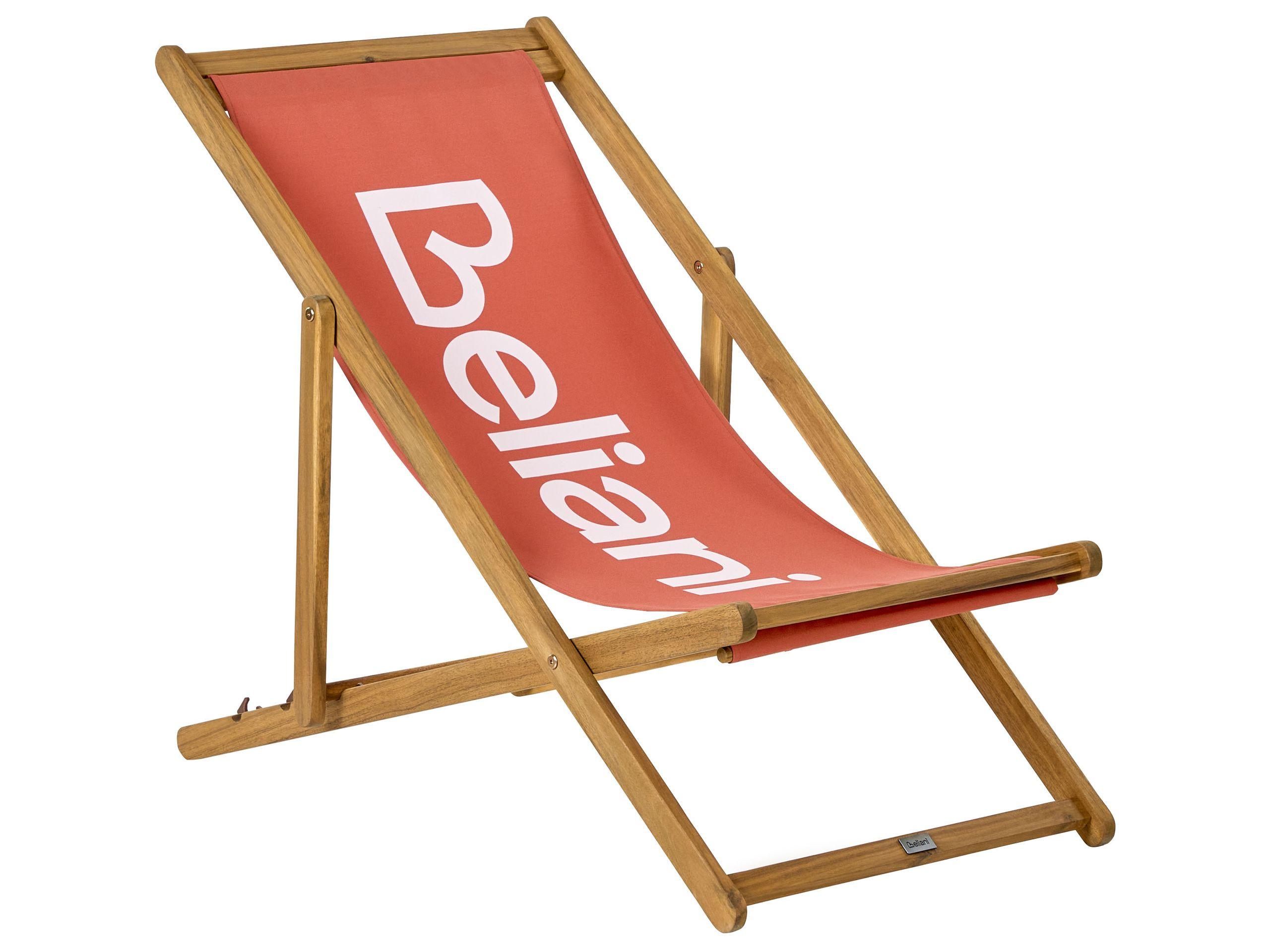 Beliani Sedia a sdraio pieghevole en Tessuto Classico ANZIO  