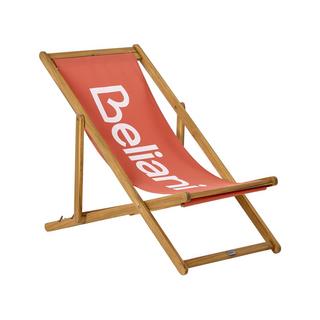 Beliani Sedia a sdraio pieghevole en Tessuto Classico ANZIO  