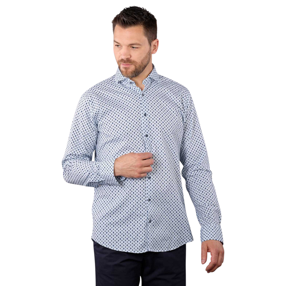 Harold Shirt Shark Collar Long Sleeve