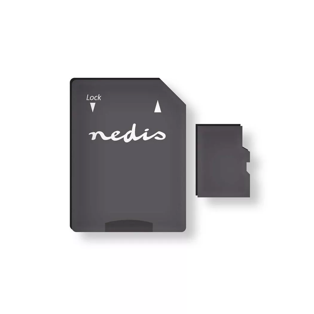 Nedis microSD Memory Card | microSDXC | 128 GB | Write speed: 90 MB/s | Read speed: 45 MB/s | UHS-I | SD adapter included