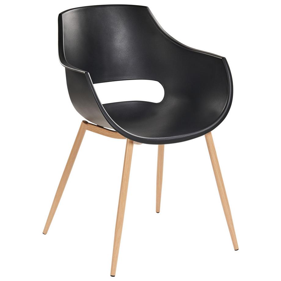 Beliani Lot de 4 chaises de salle à manger en Matière synthétique Minimaliste MILLERS  