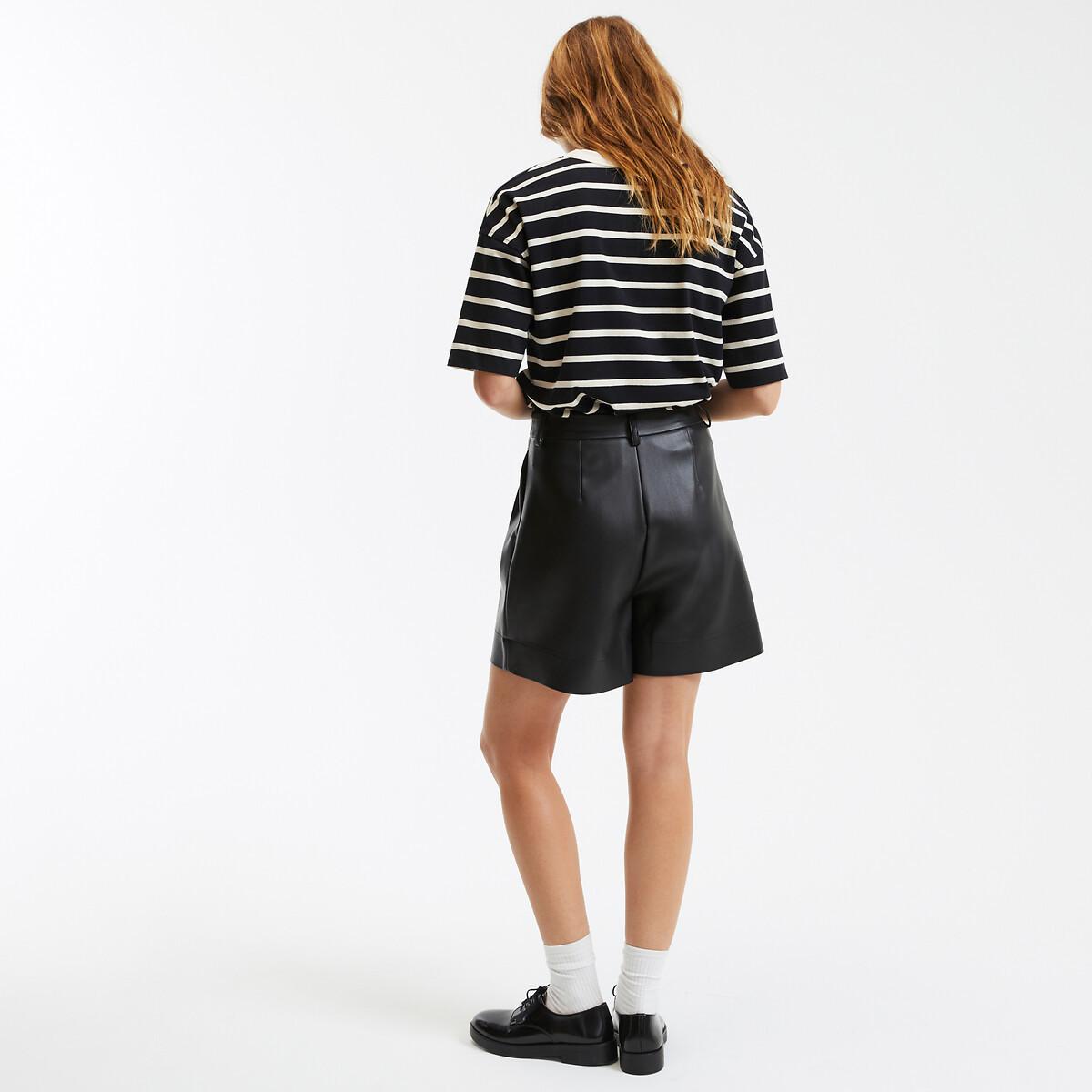 La Redoute Collections  Short à pinces en simili 