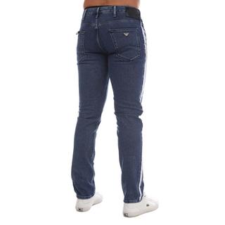 ARMANI J06 Slim Fit Jeans mit Seitenstreifen  