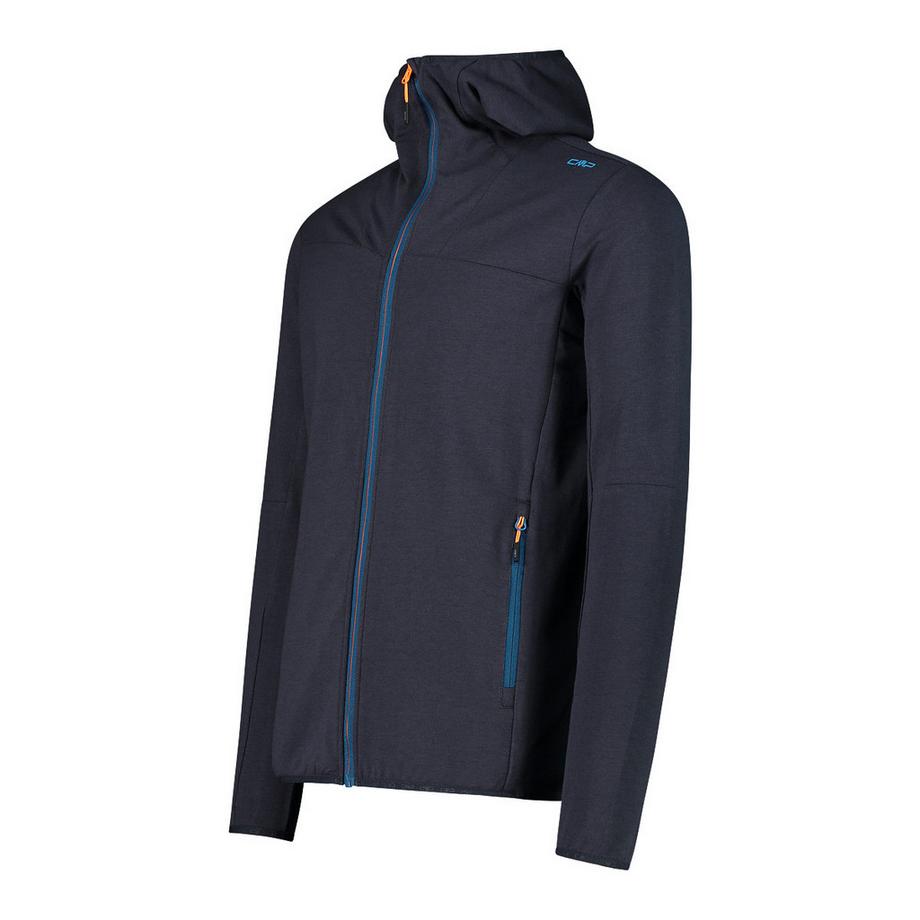 hybrid-daunenjacke mit kapuze