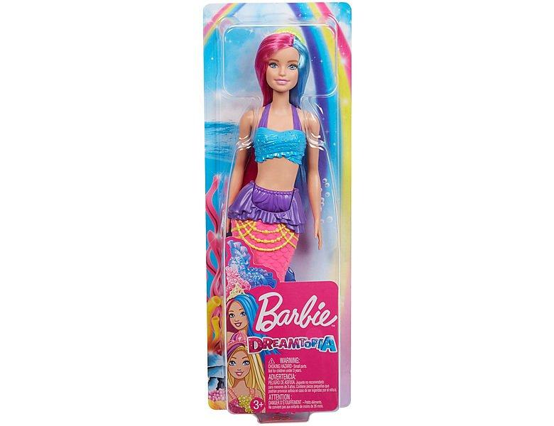 Barbie  Barbie Dreamtopia Zeemeermin met Roze en Blauw haar 