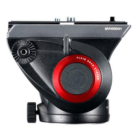 Manfrotto  MANFROTTO MVH500AH Fluid Video Head (flache Basis) 