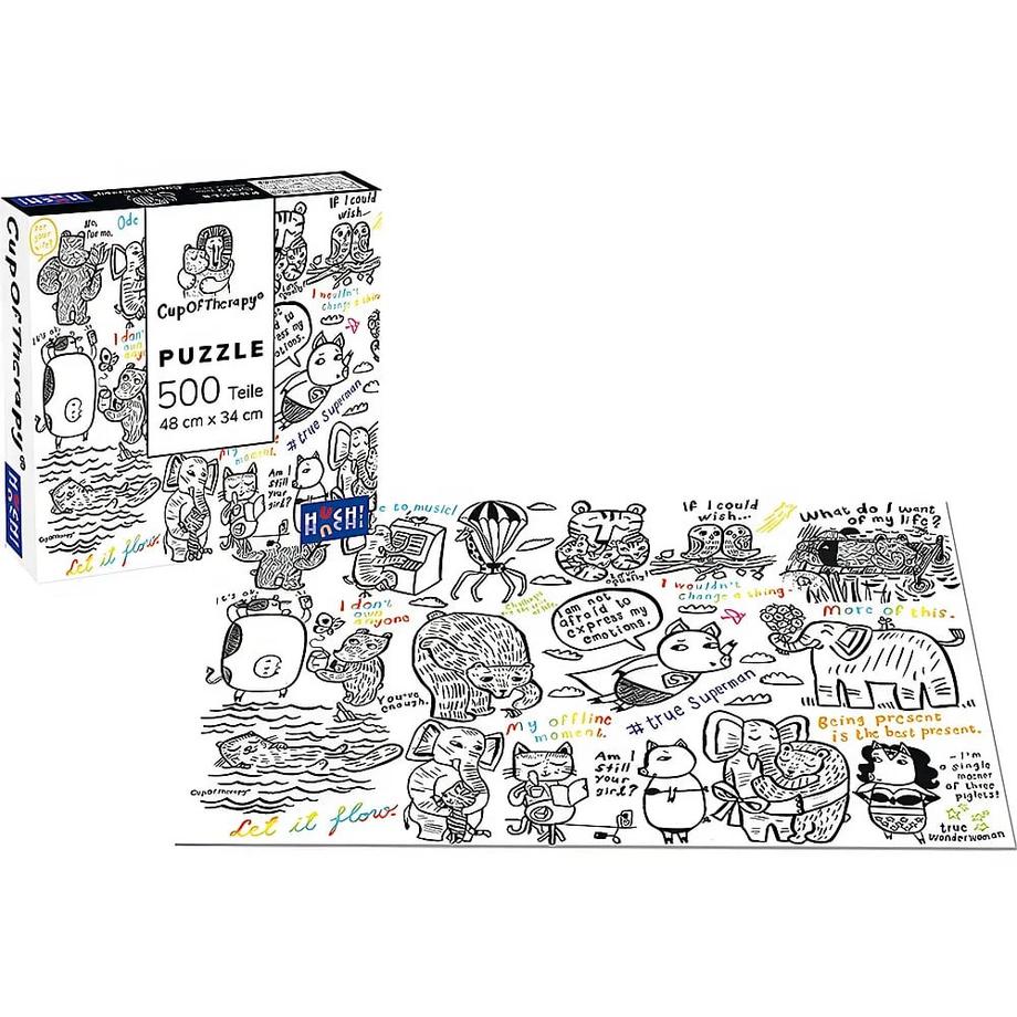 HUCH!  Puzzle Cup of Therapy (500Teile) 