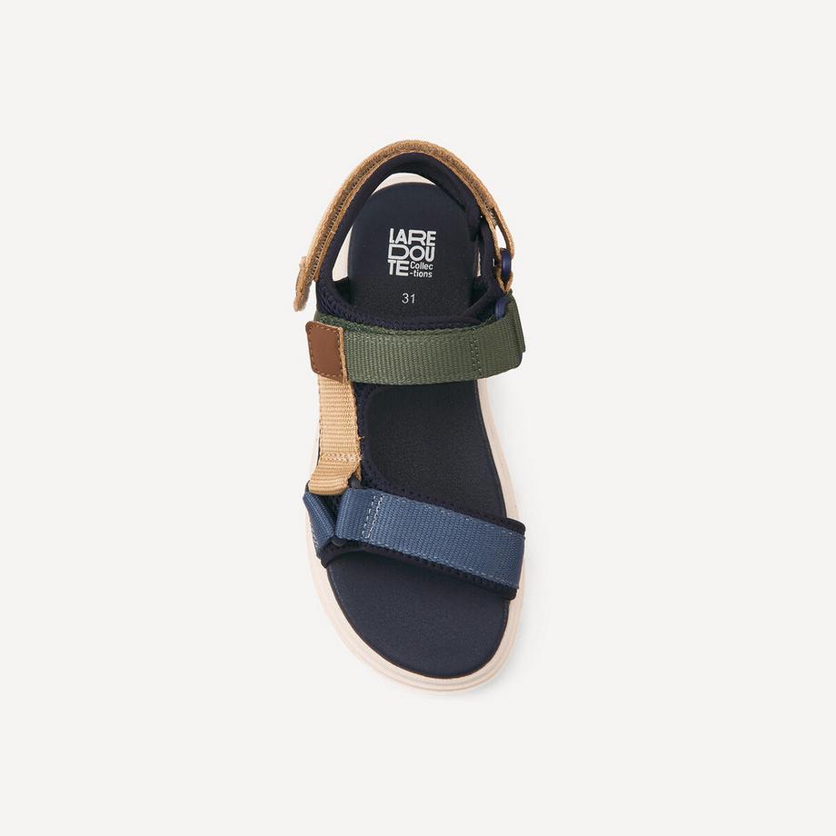 La Redoute Collections Sandales ouvertes à scratchs  