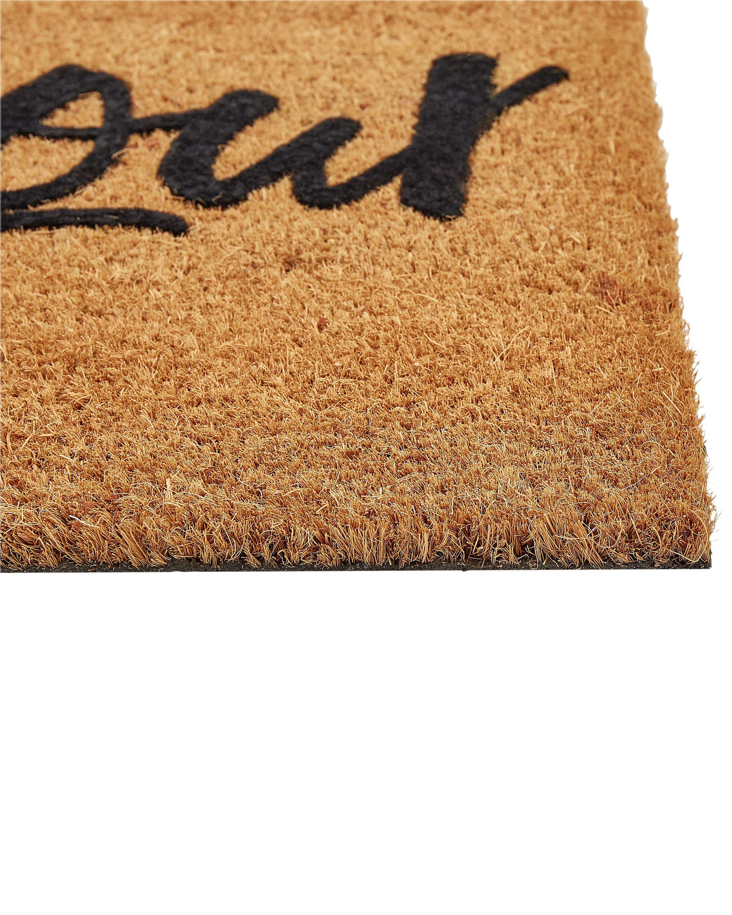 Beliani Tappetino da Ingresso en Fibra di Cocco Moderno ASIR  