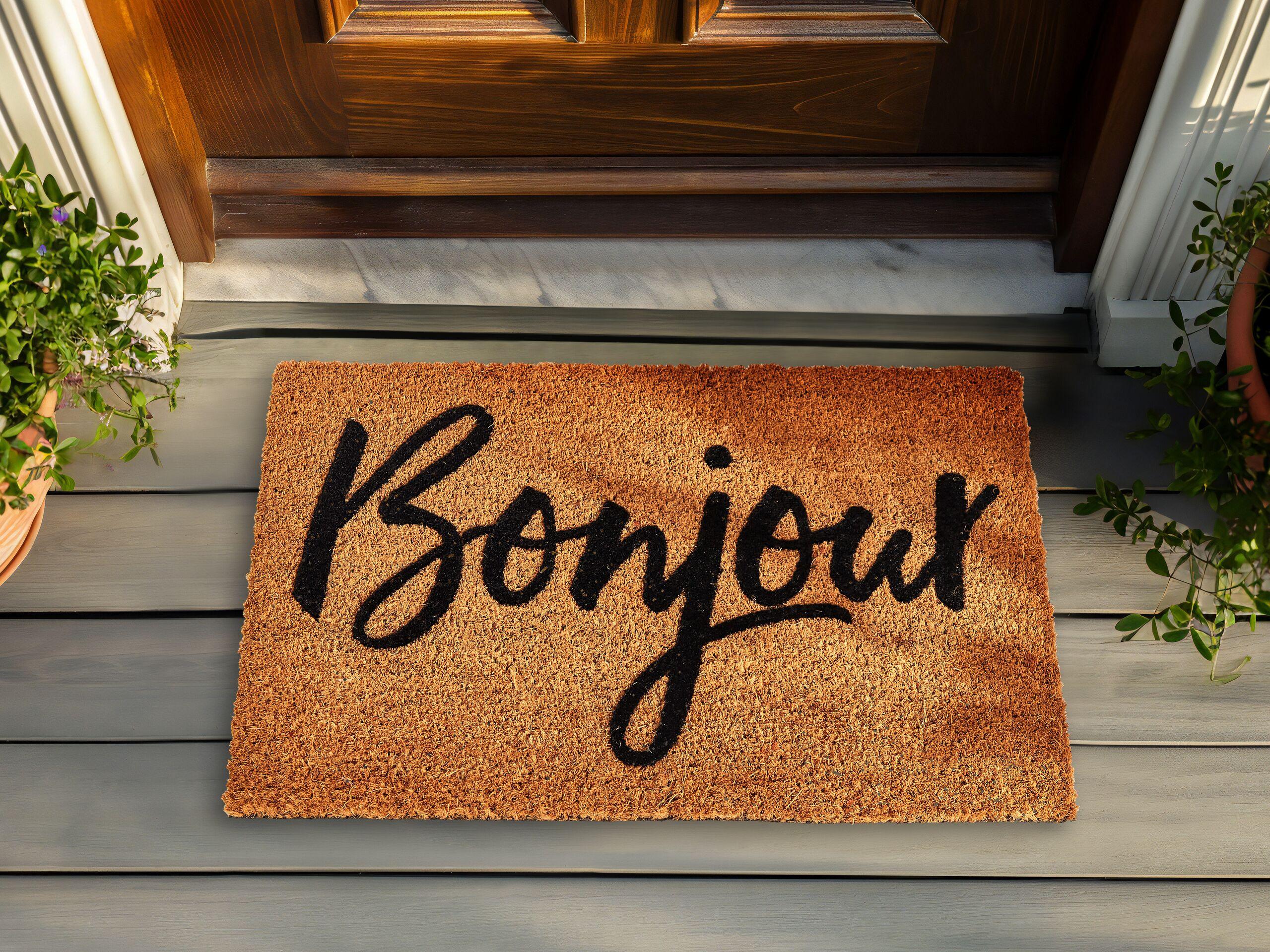 Beliani Fussmatte aus Kokosfasern Modern ASIR  