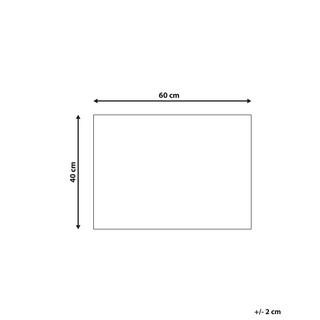 Beliani Fussmatte aus Kokosfasern Modern ASIR  