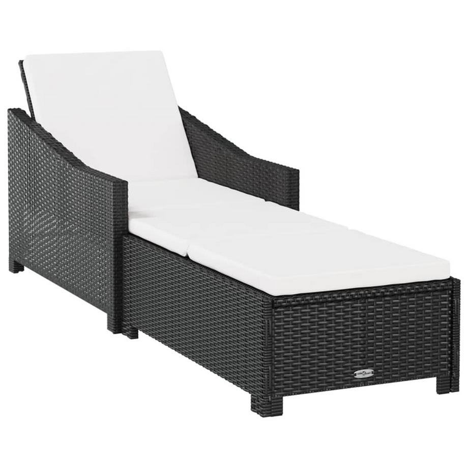VidaXL Chaise longue rotin  