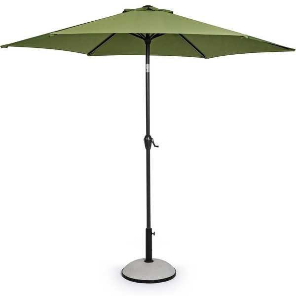 mutoni Parasol Kalif avec charnière 270 vert olive  