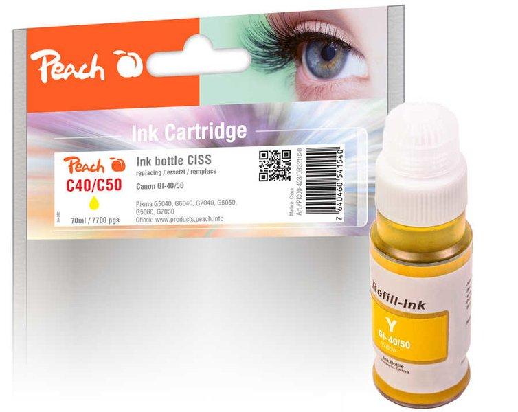 Peach  PI100-428 cartouche d'encre 1 pièce(s) Compatible Jaune 