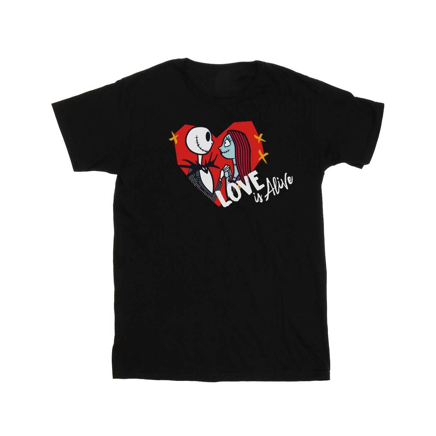 Image of The Nightmare Before Christmas Love Is Alive Tshirt Damen Schwarz XL