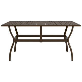 VidaXL Table de jardin acier  