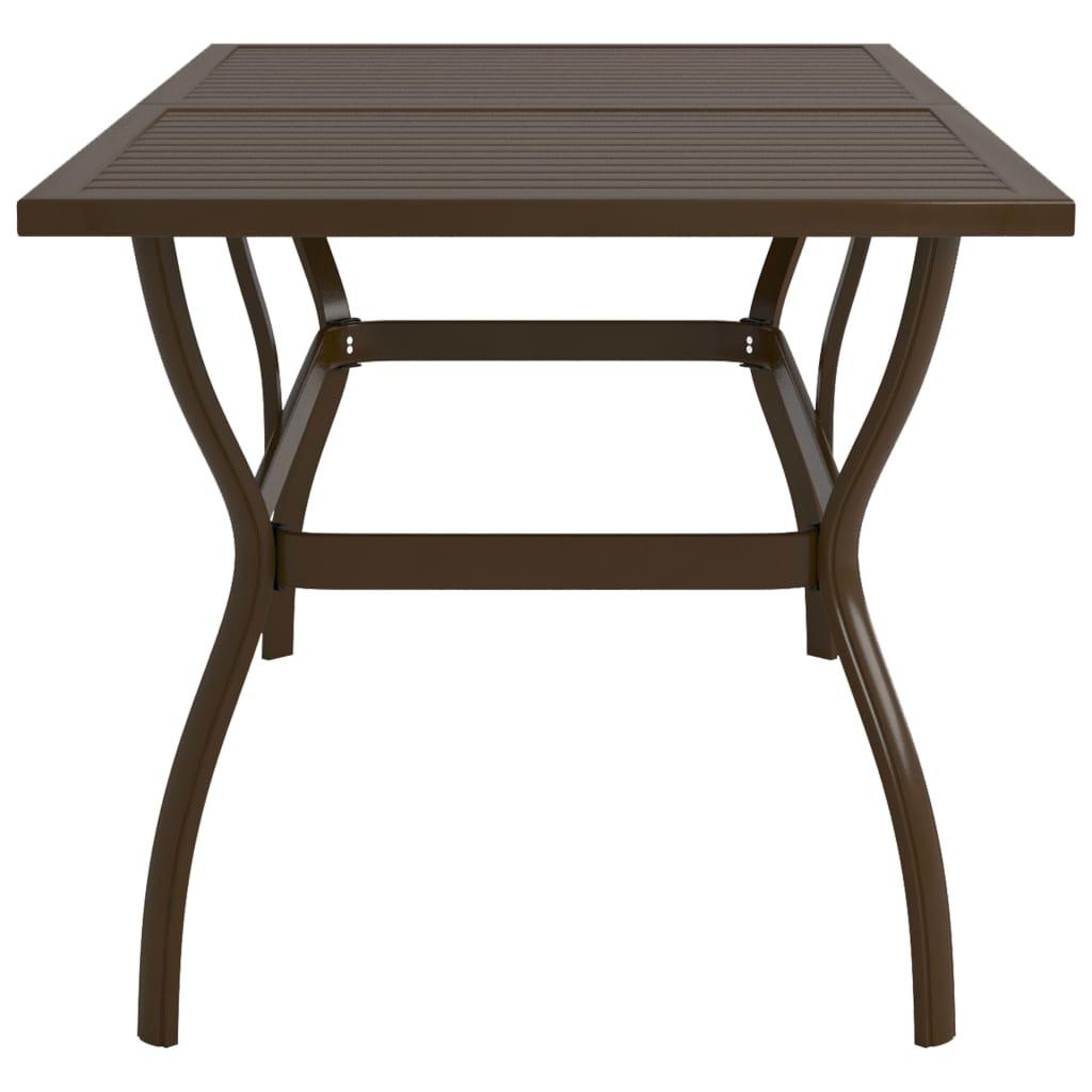 VidaXL Table de jardin acier  