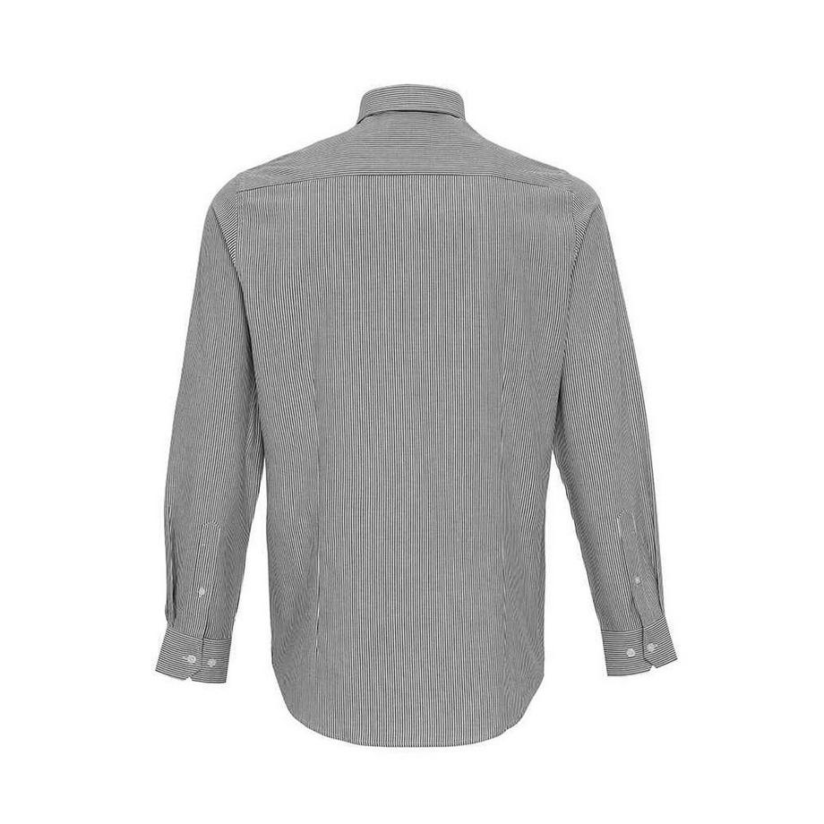 PREMIER Camicia a Maniche Lunghe a Righe con Colletto Button Down  