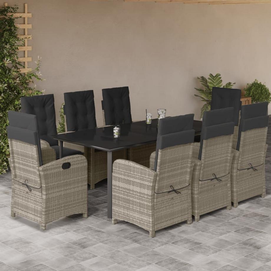 VidaXL set da pranzo da giardino Polirattan  