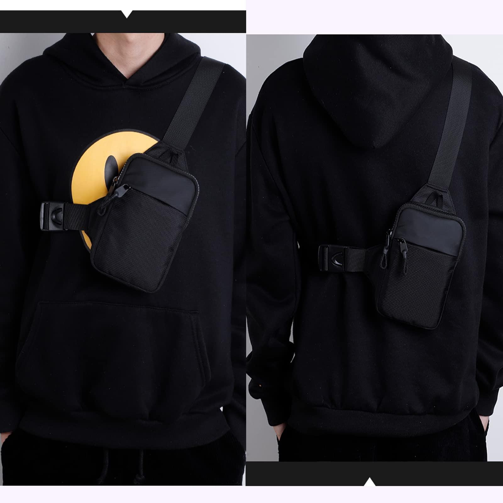 Only-bags.store Sling Chest Piccola Borsa Porta Telefono a Tracolla con Tasca Portafoglio  