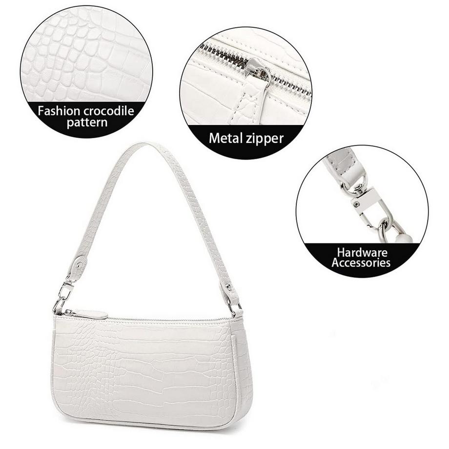 Only-bags.store Petit Sac Bandoulière Vintage en Cuir PU  