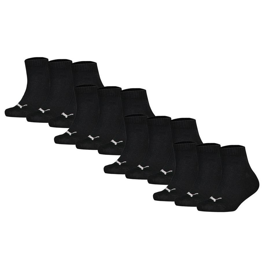 Chaussettes  Pack de 12 Confortable à porter-Plain Quarter 12P