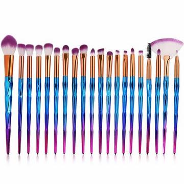 Set de pinceaux de maquillage 20 pièces - Rosé et Ombre