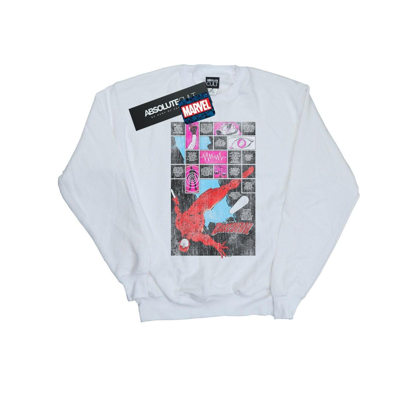 Image of Daredevil Comic Panels Sweatshirt Jungen Weiss 128