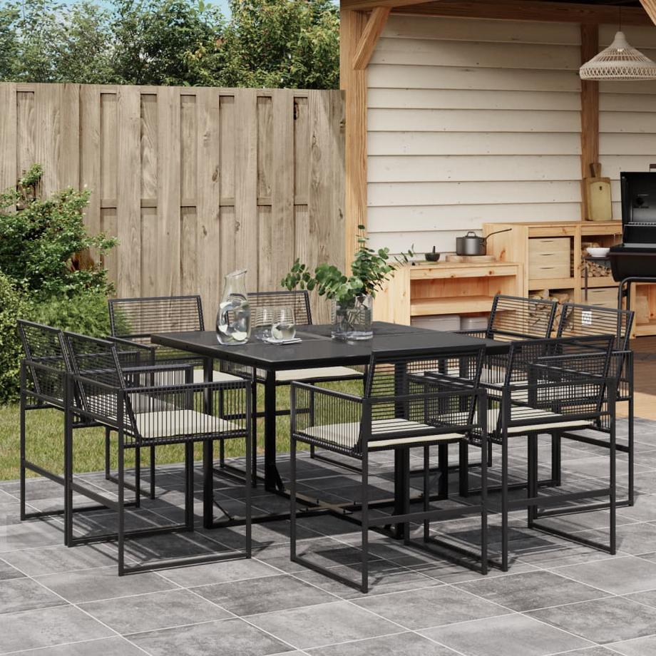 VidaXL set da pranzo da giardino Polirattan  