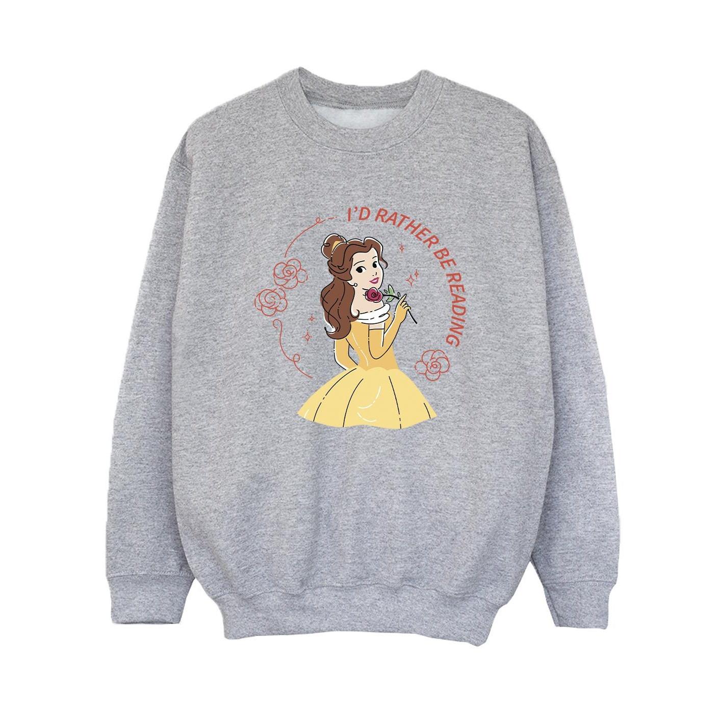 Disney  Beauty And The Beast I'd Rather Be Reading Sweatshirt 