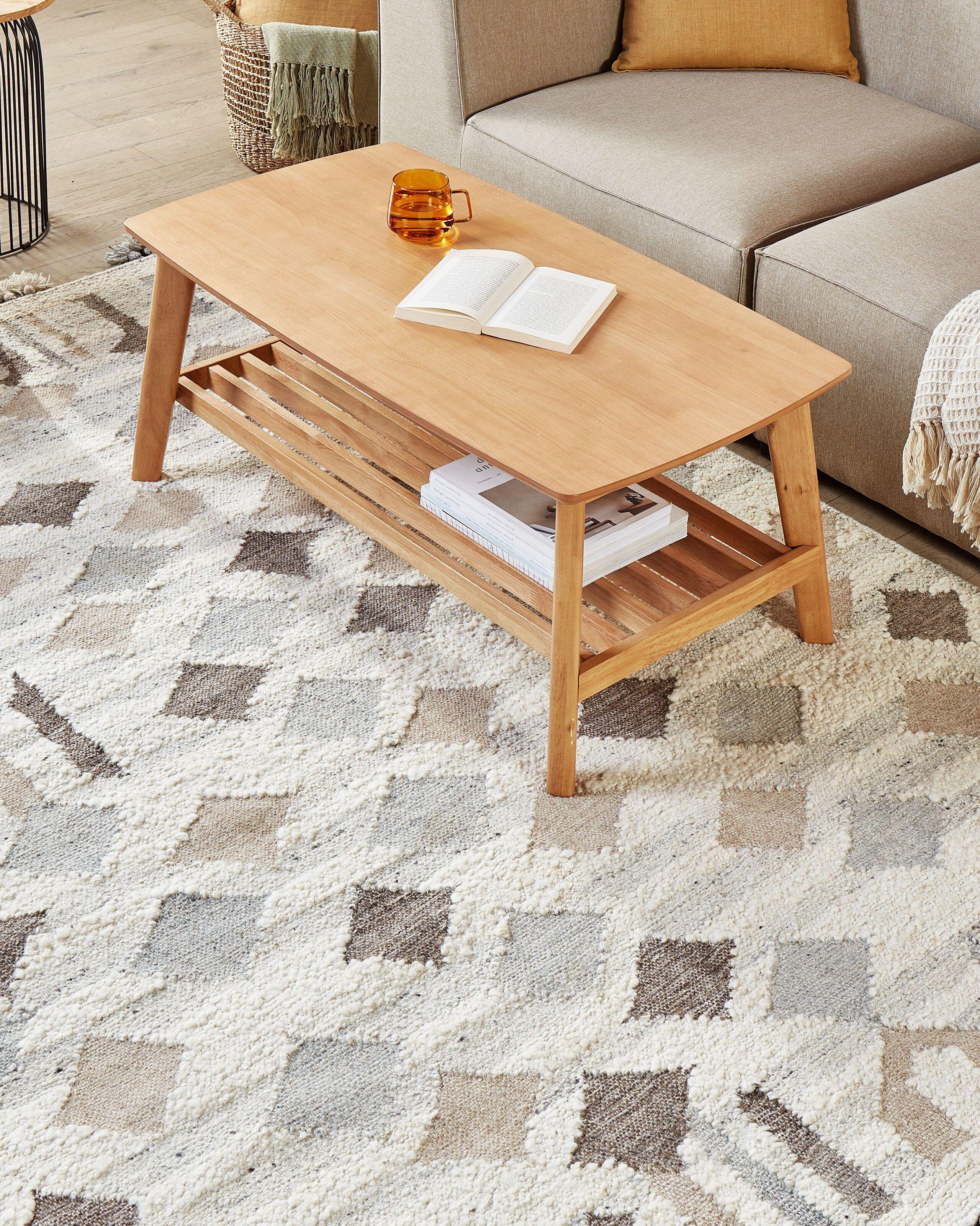 Beliani Tapis en Laine Boho KAGHTSRASHEN  