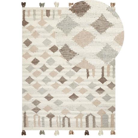 Beliani Tapis en Laine Boho KAGHTSRASHEN  