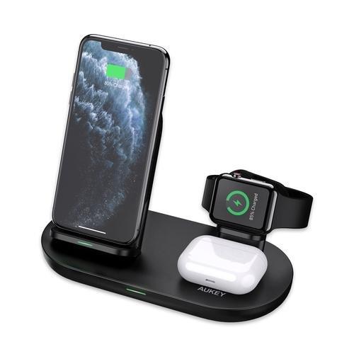 Image of AirCore Kopfhörer, Smartphone, Smartwatch Schwarz AC Kabelloses Aufladen Schnellladung Indoor