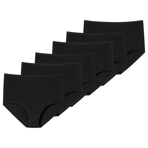 Image of 6er Pack 955 Organic Cotton - Maxi-slip Damen Schwarz M
