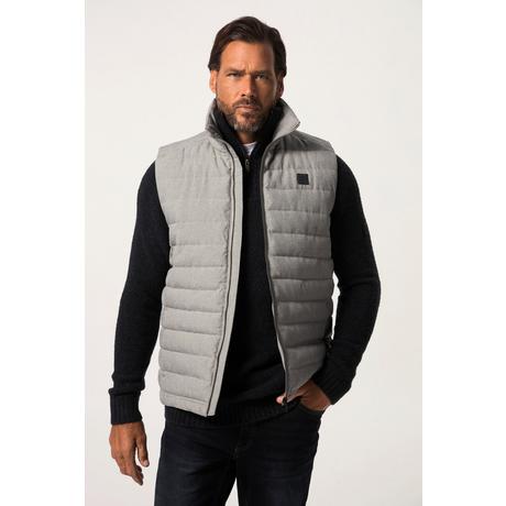 JP1880  Gilet trapuntato per l'outdoor con colletto alto e zip 