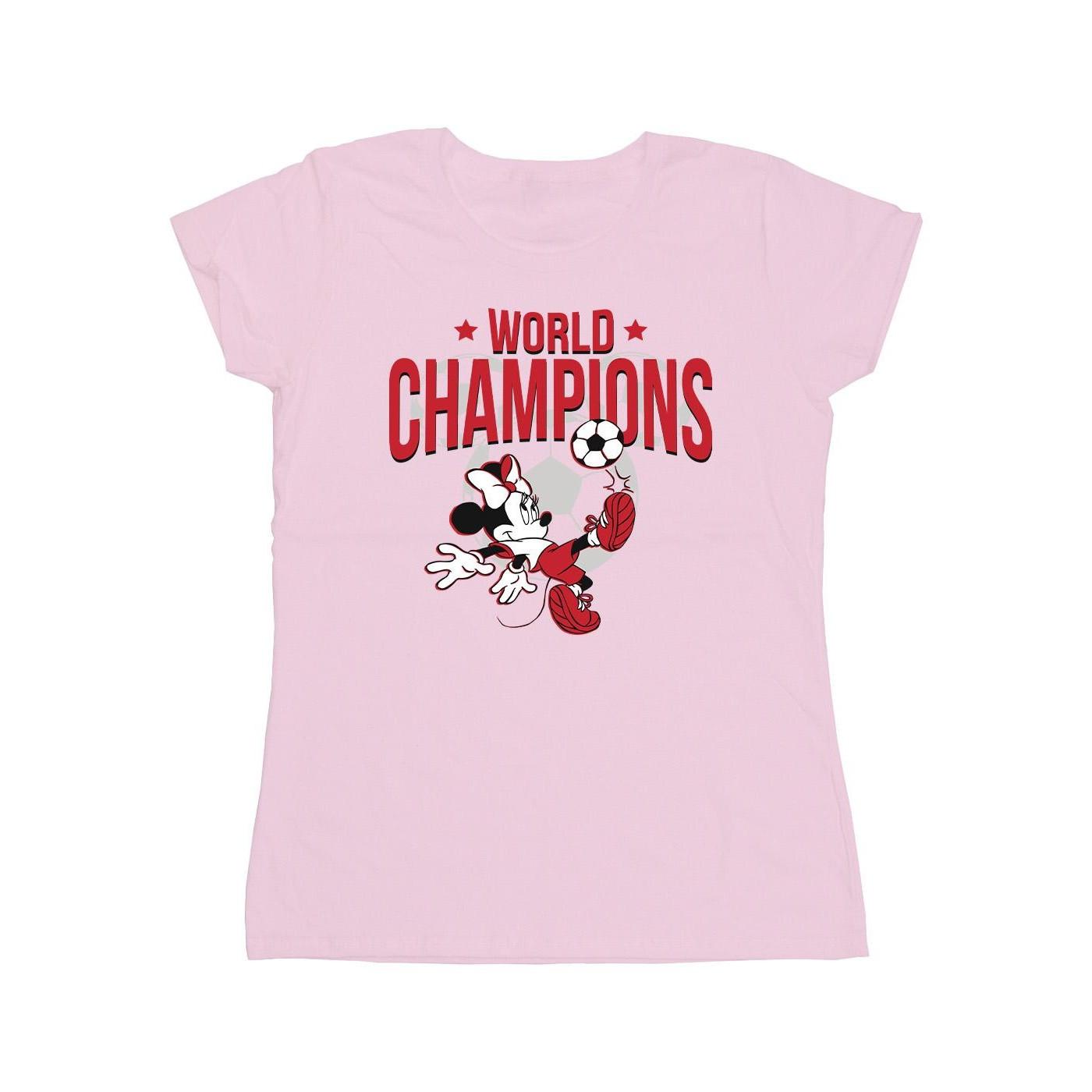 Image of Minnie Mouse World Champions Tshirt Damen Pink M