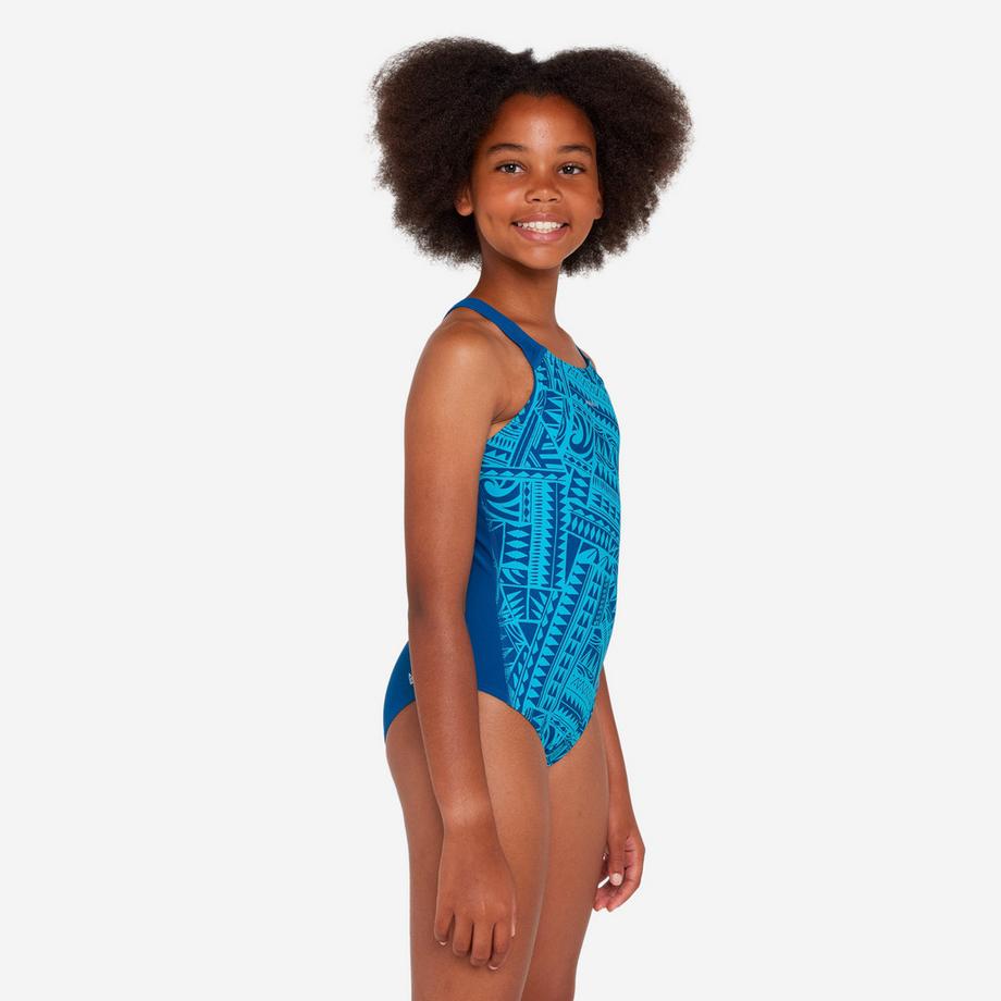 DECATHLON  Badeanzug Maedchen Y-Foermiger Ruecken Polyester 