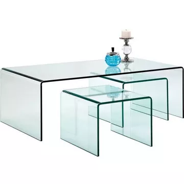 Table basse Clear Club (3/ensemble)