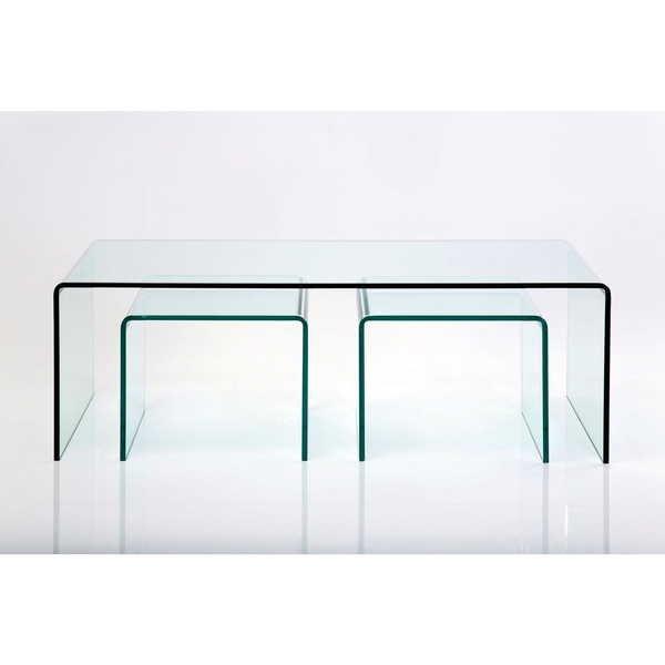 KARE Design Table basse Clear Club (3/ensemble)  