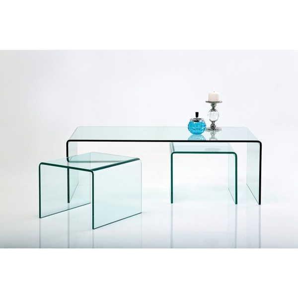 KARE Design Tavolino Clear Club (3/set)  