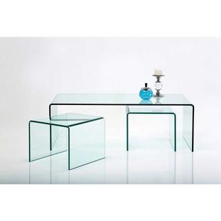 KARE Design Tavolino Clear Club (3/set)  