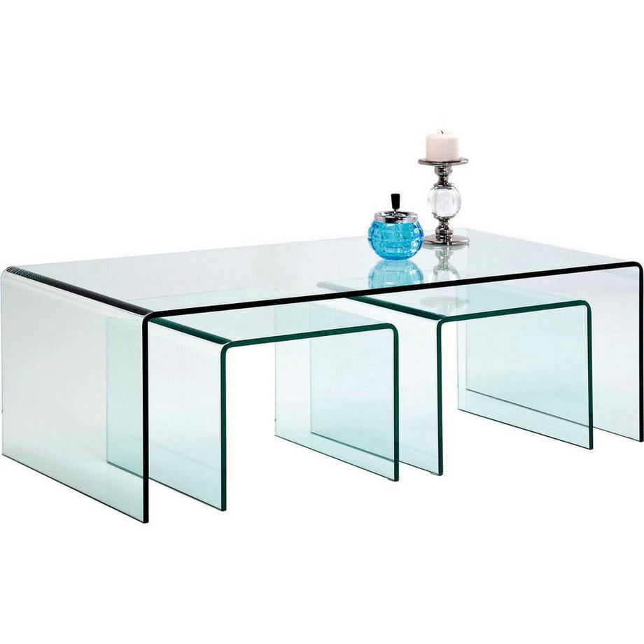 KARE Design Clear Club Couchtisch (3/Set)  