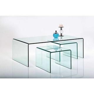 KARE Design Tavolino Clear Club (3/set)  