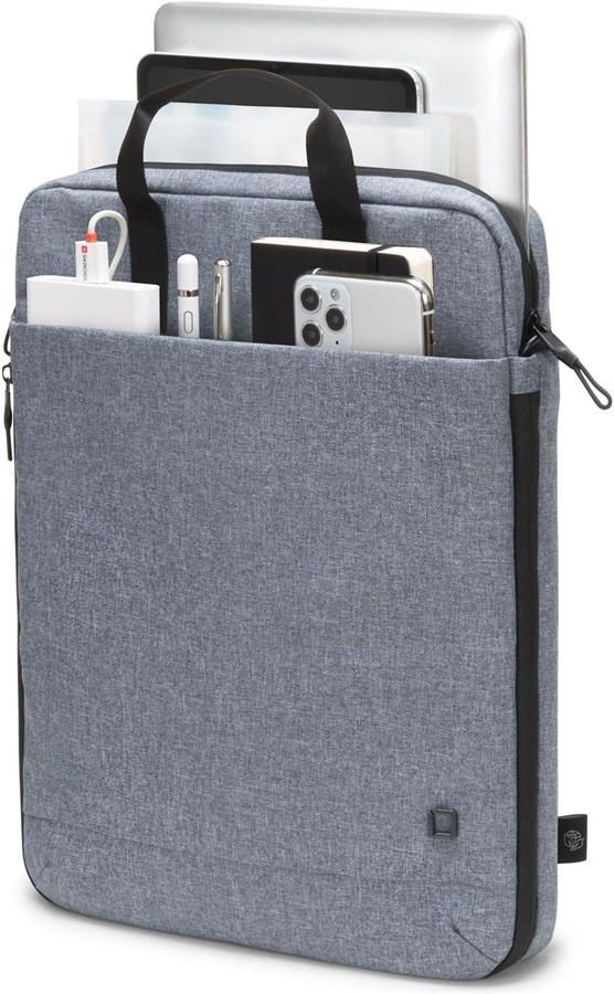 DICOTA Eco Tote Bag MOTION Blue Den. D31878-RPET Universale 13-15.6 pollici  