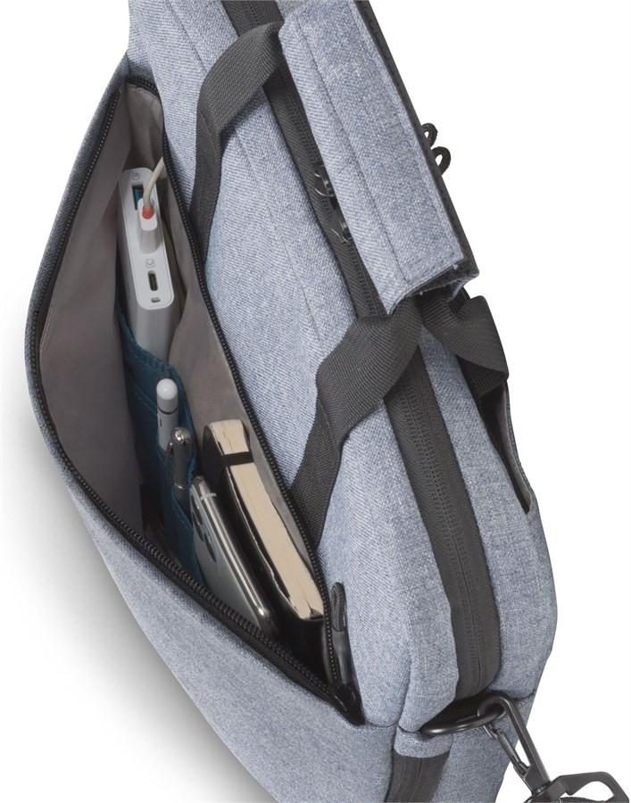 DICOTA Eco Tote Bag MOTION Blue Den. D31878-RPET Universale 13-15.6 pollici  