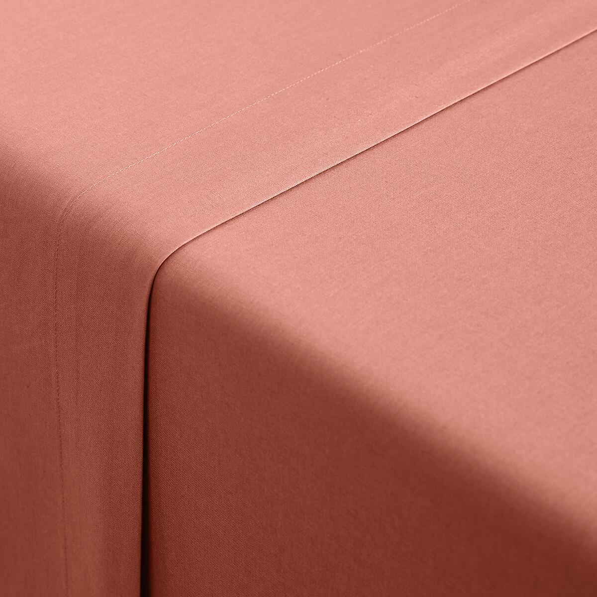 La Redoute Intérieurs Scenario Lenzuolo Piatto Tinta Unita in Cotone Biologico  