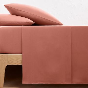 Unifarbenes Leintuch Scenario aus Bio-Baumwolle