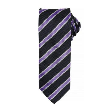 Cravate rayée et gaufrée (Lot de 2)