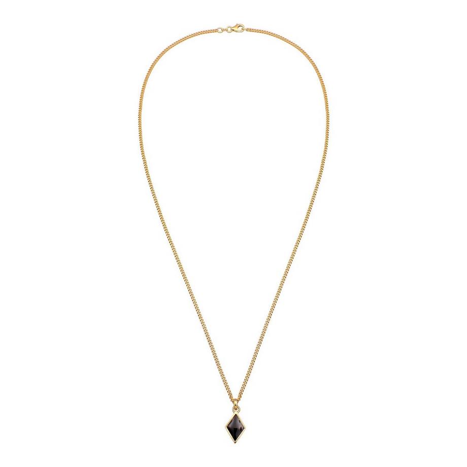 Kuzzoi  Halskette Raute Emaille Geo Style 925 Silber 