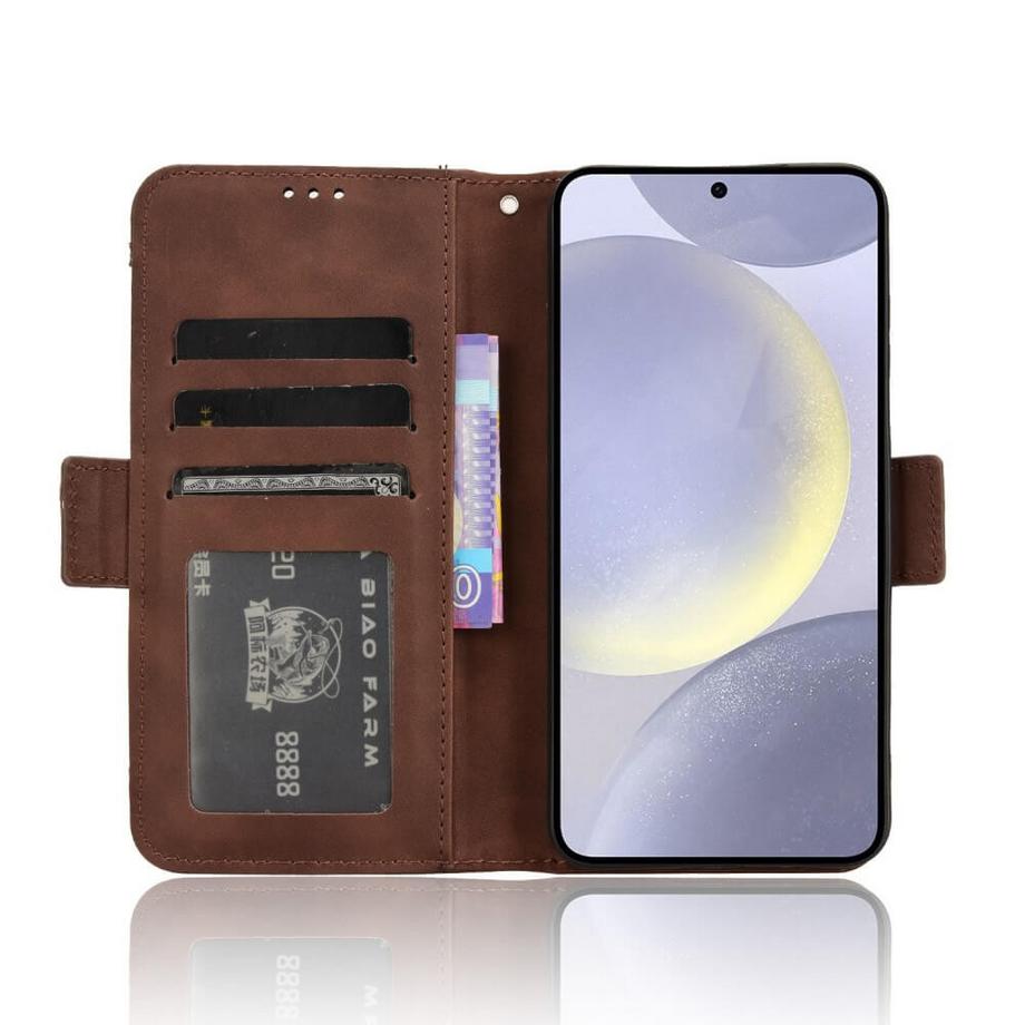 Cover-Discount  Galaxy S25 - Etui viele Kartenfächer 